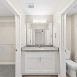 Spacious bathrooms with everything you need